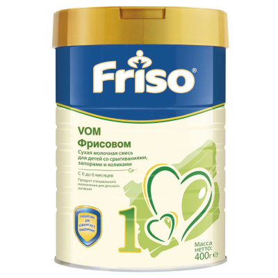 Смесь Friso Vom 1 молочная с пребиотиком 400г с 0мес Friso